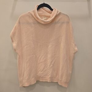Anthropologie Soft Pink Cowl Neck Sweater